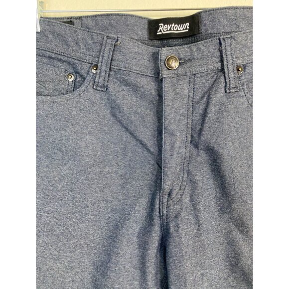 Revtown Sharp Mens Blue Pants 36x30 Decade Denim Cotton Blend Casual - Picture 14 of 16
